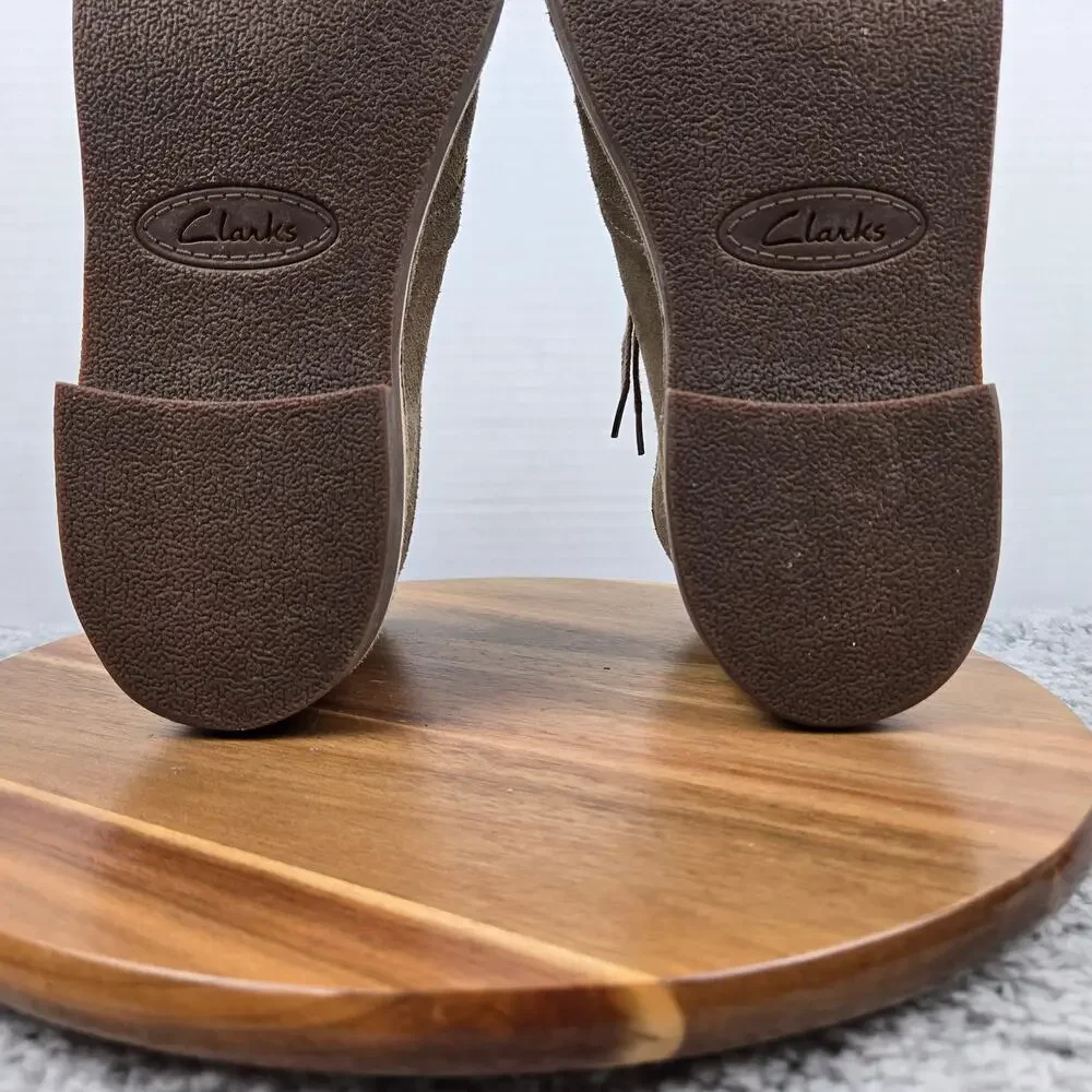 Clarks Men 10M Bushacre 2 Brown Suede Casual Daily Lifestyle Desert Chukka Boot